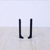 Заглушка алюмин. для ПЛ40 черный/муар (пара)