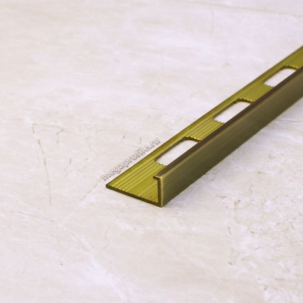 Латунный Г-образный профиль 8мм ЛГ8