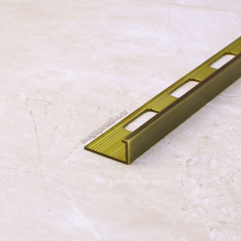 Латунный Г-образный профиль 8мм