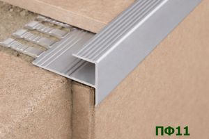 Алюминиевый F-образный профиль 10мм ПФ11