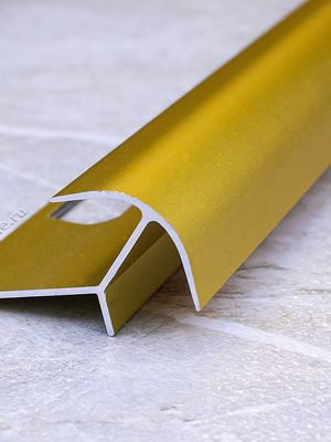 Алюмин. нар. профиль ПА 10/10 золото/матовое 2,7м, шт.