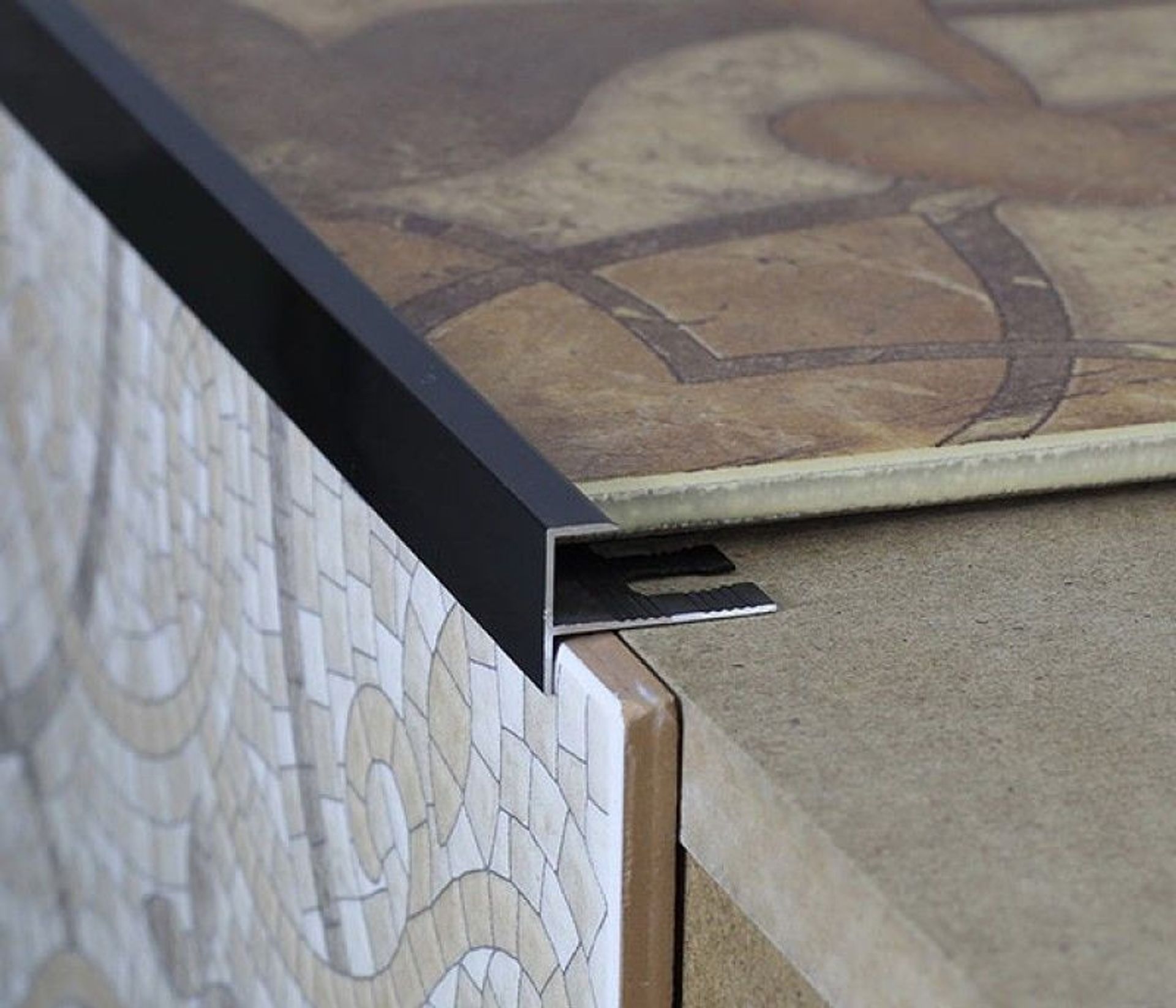 Алюминиевый F-образный профиль 8мм ПФ08