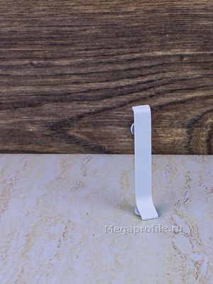 Соединитель алюмин. для ПЛ40 белый/муар