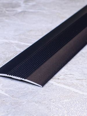 Алюминиевый порог ПС37 черный/муар 2,5м, шт.