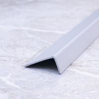 Алюмин. уголок 10/20 без отверстий УА20 светло-серый/муар 2,7м, шт.