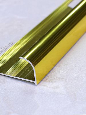 Алюмин. нар. профиль ПА10 золото/глянец 2,7м, шт.