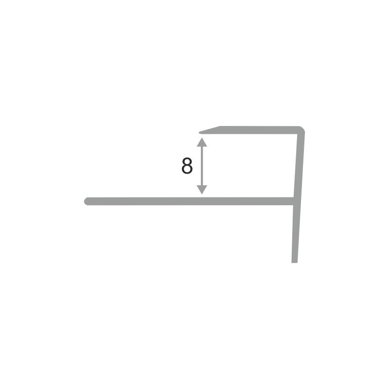 Алюмин. F-обр. профиль ПФ08