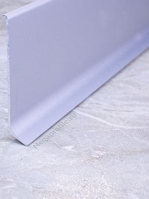 Плинтус алюмин. ПЛ80 напольный серебро/матовое 2.5м, шт.