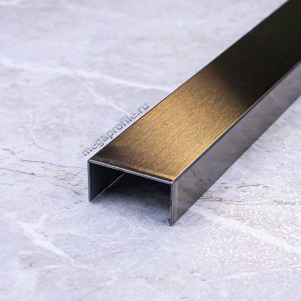 П-образный профиль из нержавеющей стали 20/10мм СтП20/10