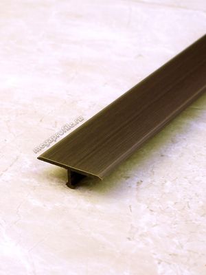 Латунный античная бронза Т-образный профиль ЛТ25 для напольных покрытий