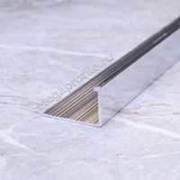 Алюмин. Г-обр. профиль ПА-Г10 серебро/глянец 2,7м, шт.