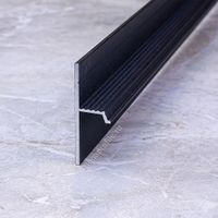 Плинтус теневой алюмин. ТП42 напольный черный/муар 2.5м, шт.