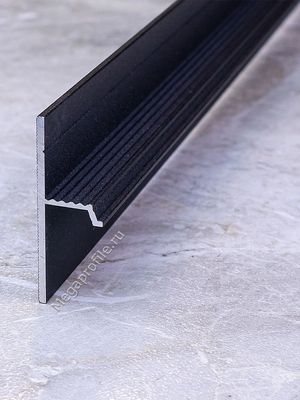 Плинтус теневой алюмин. ТП42 напольный черный/муар 2.5м, шт.
