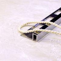 Латунный хромированный профиль ЛП10/8 для защиты и облицовки