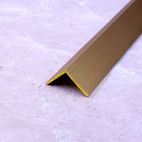 Латунный брашированный угол без отверстий ЛУ20