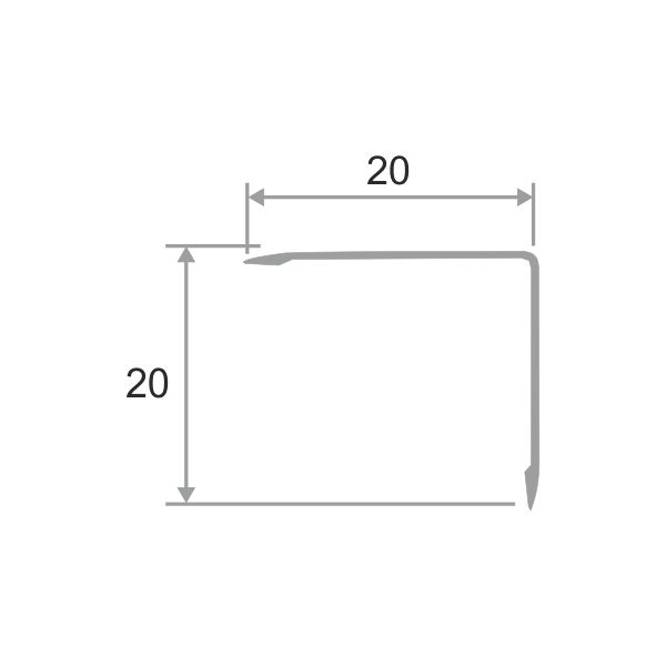 Алюмин. угол У20