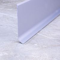 Плинтус алюмин. ПЛ100 напольный серебро/матовое 2.5м, шт.