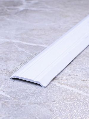 Алюминиевый порог ПС25 белый/муар 2,7м, шт.