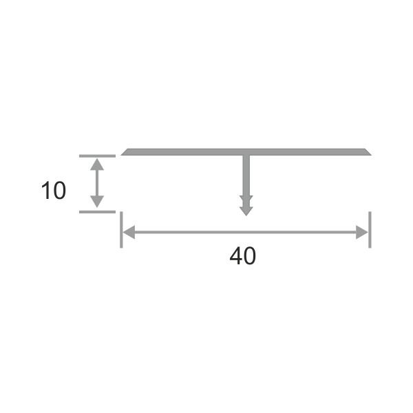 Алюмин. Т-обр. профиль Т40