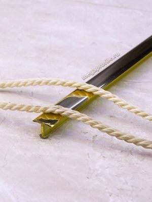 Латунный полированный Т-образный профиль ЛТ10 для напольных покрытий