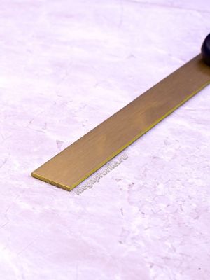 Полоса латунная 15мм брашированная ЛПЛ15